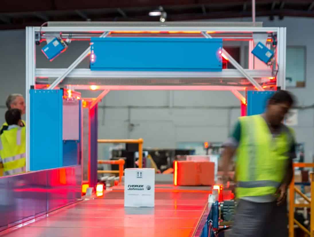 Parcel scanning machinery
