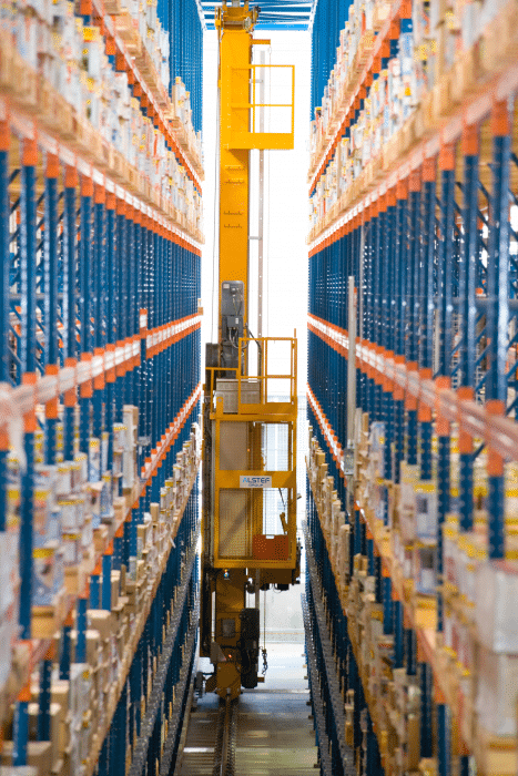 stacker crane automated storage alstef group