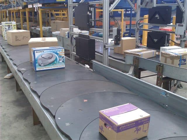 Parcels on a carousel