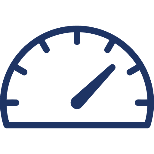 Dial with pointer icon