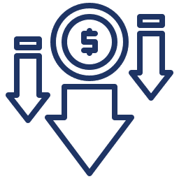 Reduced costs icon