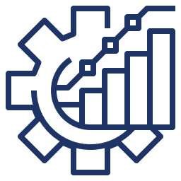 Gear and graphs icon