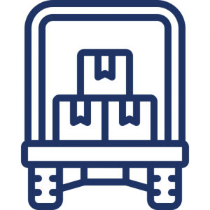Loading truck shipping icon