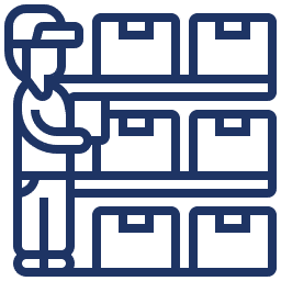 Warehouse stock icon
