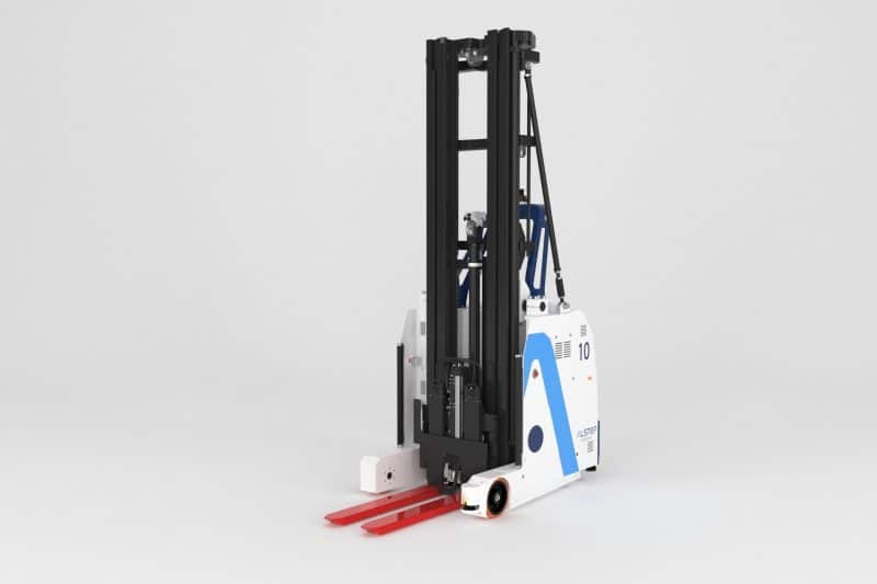 Carretilla retráctil automatizada extendida