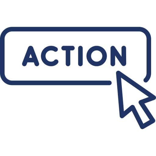 Clickable action button icon