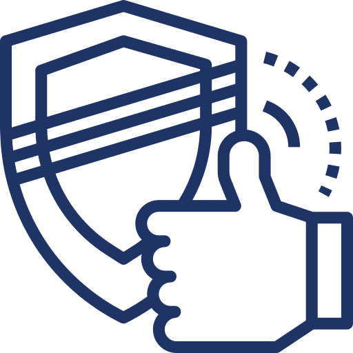 Shield and ok icon
