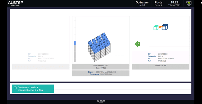 Order preparation management interface