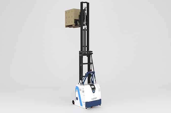 Chariot élévateur à mât rétractable automatisé étendu