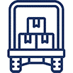 Icône d'automatisation de la réception des colis