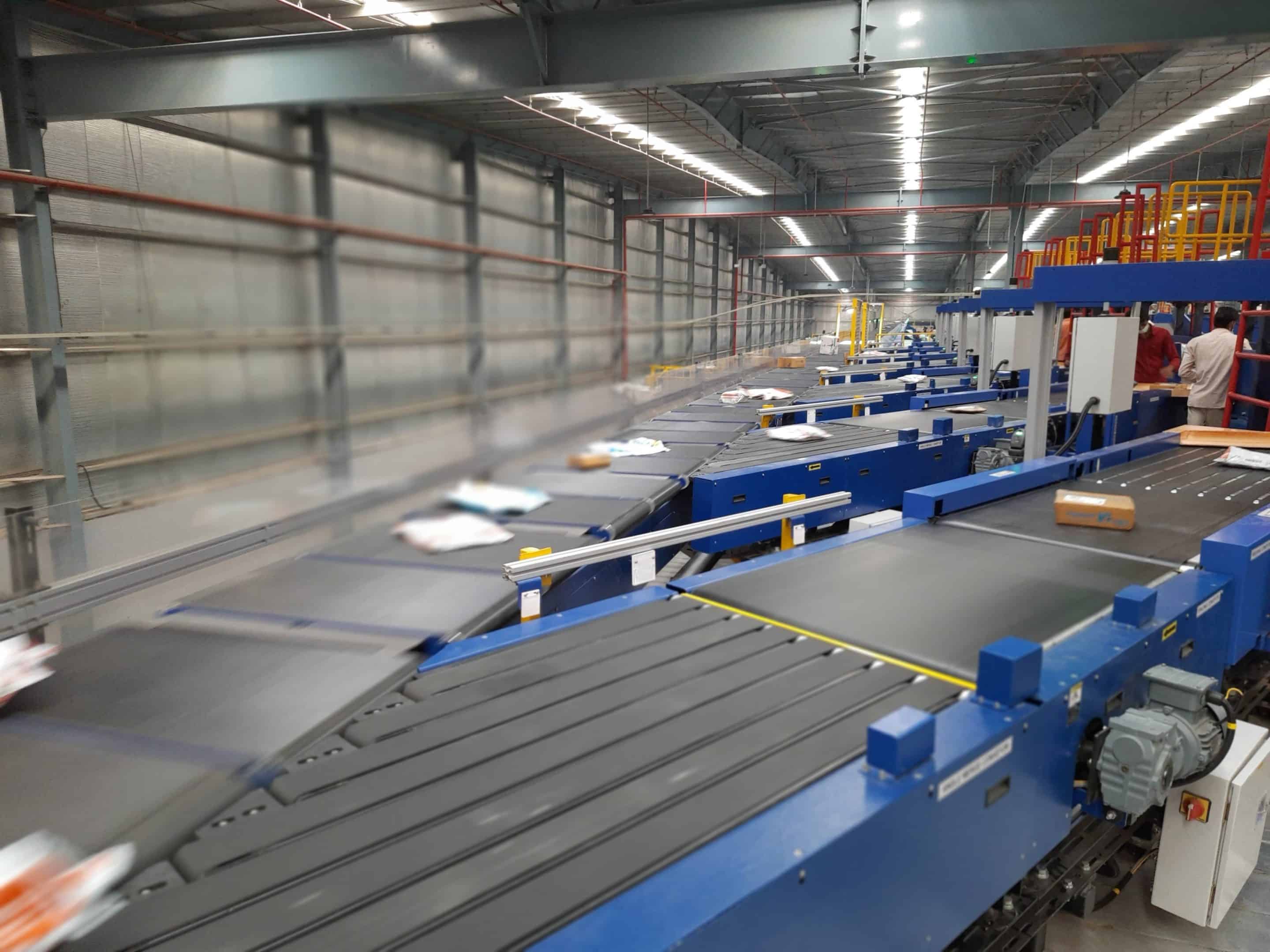 Cross belt sorter
