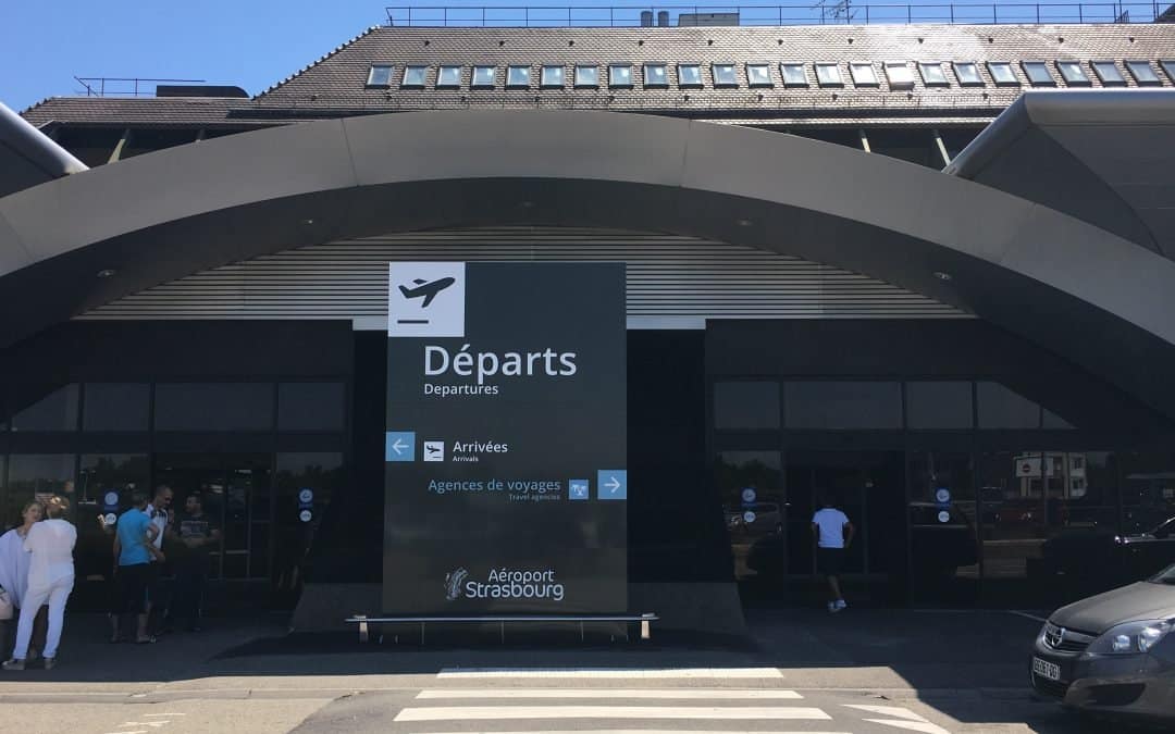Entrance to Strasbourg airport