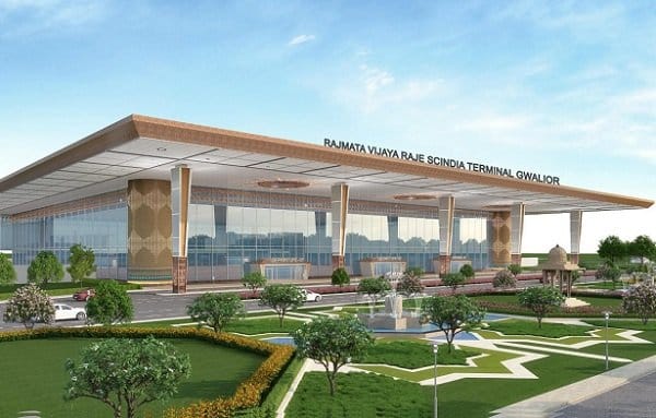Artist render of Gwalior airport