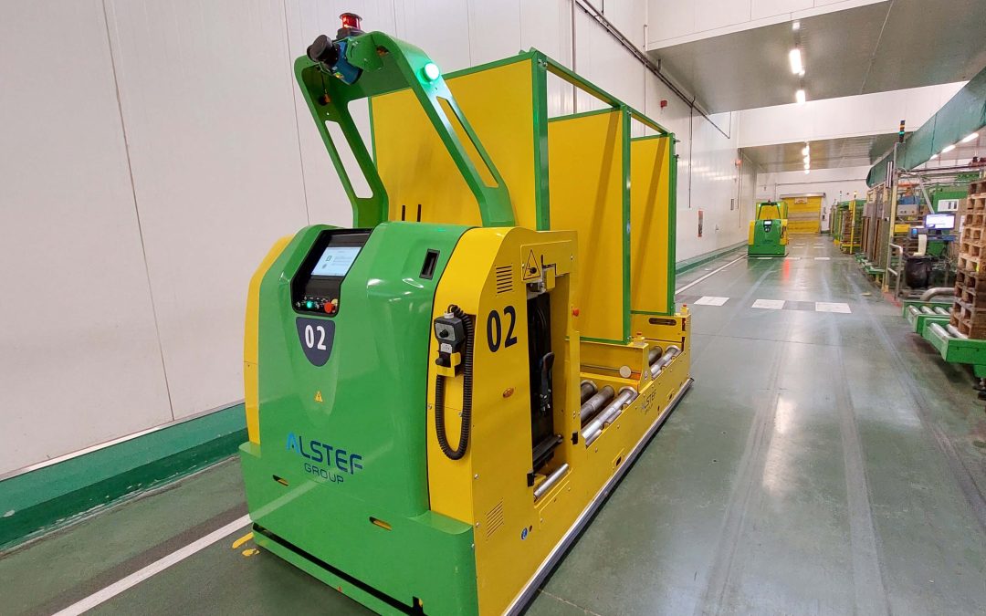 Une flotte AGV pour l&rsquo;industrie agro-alimentaire chez Bonduelle