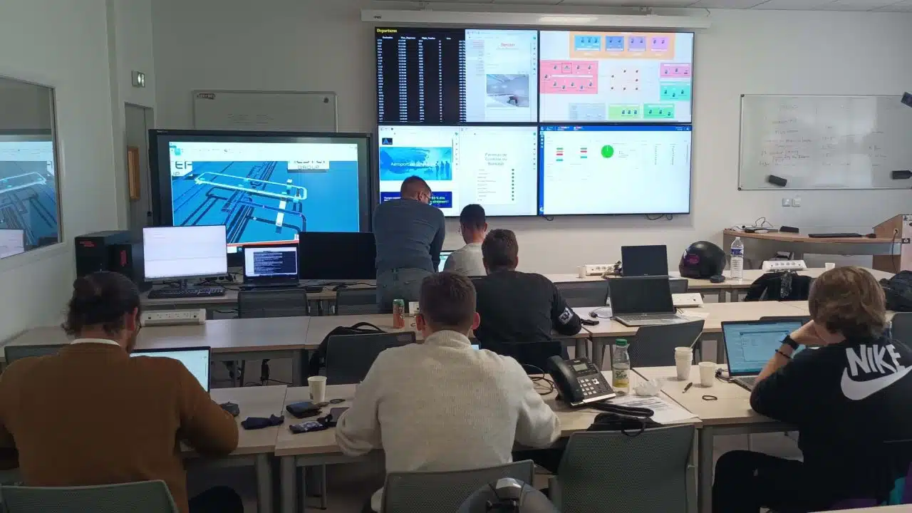 Cybersecurity team at work